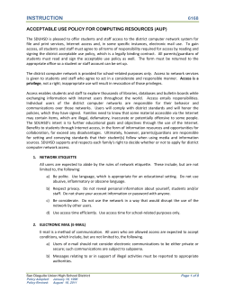 Acceptable Use Policy