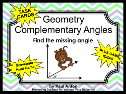 Geometry Complementary Angles