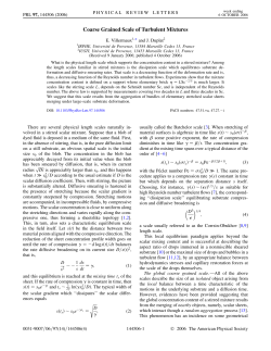 Coarse Grained Scale of Turbulent Mixtures
