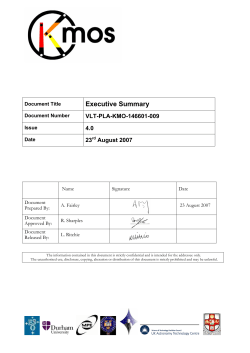 Document Title - European Southern Observatory