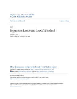 Brigadoon: Lerner and Loewe`s Scotland