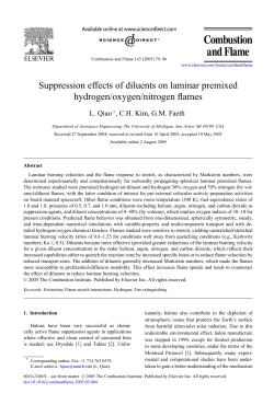 Suppression effects of diluents on laminar premixed hydrogen
