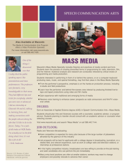 mass media - Macomb Community College