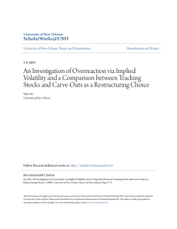 An Investigation of Overreaction via Implied Volatility and a