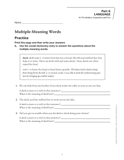 Multiple-Meaning Words - Macmillan/McGraw-Hill