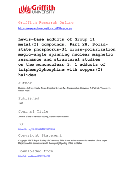 Lewis-base adducts of Group 11 metal(I) compounds. Part 28. Solid