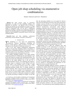Open job shop scheduling via enumerative combinatorics
