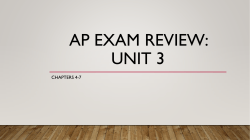 Ap exam review: unit 3