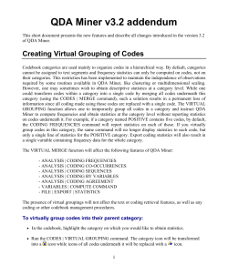 QDA Miner v3.2 addendum