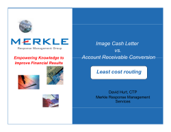Image Cash Letter vs. Account Receivable Conversion