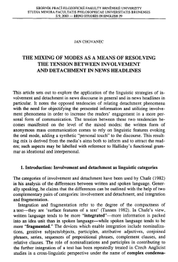 the mixing of modes as a means of resolving the tension between