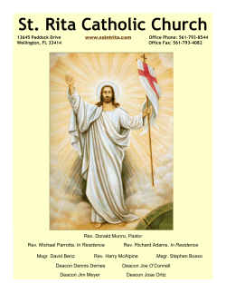8:00pm - Saint Rita Catholic Church