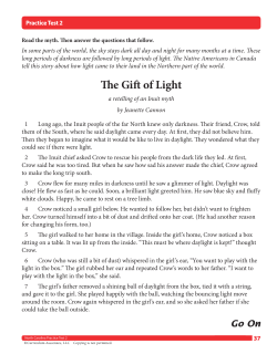 The Gift of Light - Lee County Schools