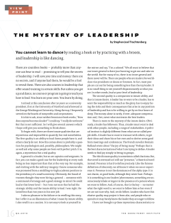 the mystery of leadership