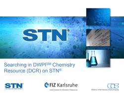 Searching in DWPI Chemistry Resource (DCR