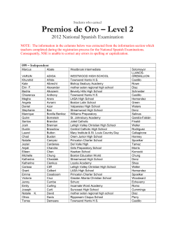 Premios de Oro &ndash; Level 2