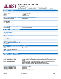 Sodium Acetate Trihydrate