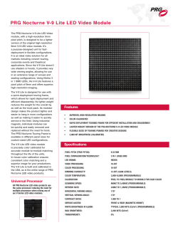 PRG Nocturne V-9 Lite LED Video Module