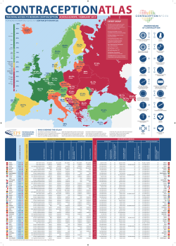 traCking aCCess to modern ContraCeption aCross europe