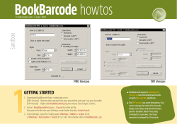 BookBarcode Howtos | Indiscripts.com