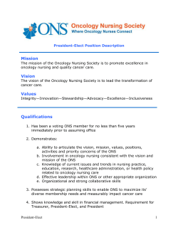 President-Elect Position Description