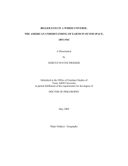 BIGGER EYES IN A WIDER UNIVERSE: THE