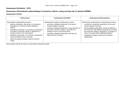 NCEA Level 1 Economics (90983) 2014