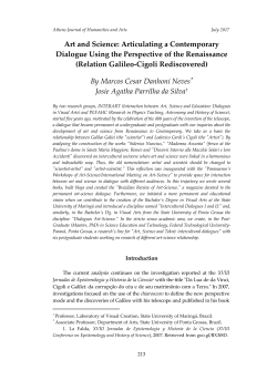 Art and Science: Articulating a Contemporary Dialogue Using the
