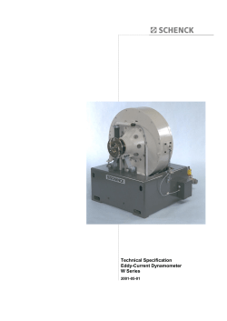 Technical Specification Eddy-Current Dynamometer