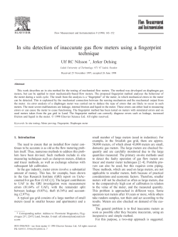 In situ detection of inaccurate gas flow meters using a