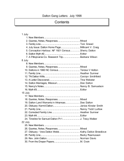 07-July 98 - Dalton Newsletter