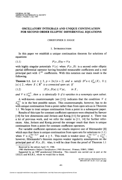 OSCILLATORY INTEGRALS AND UNIQUE CONTINUATION FOR