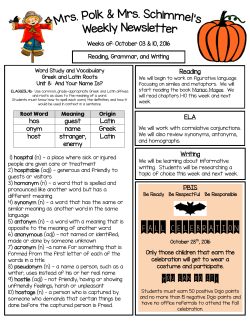FALL CELEBRATION - Effingham County Schools