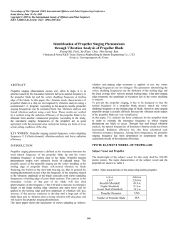 Identification of Propeller Singing Phenomenon