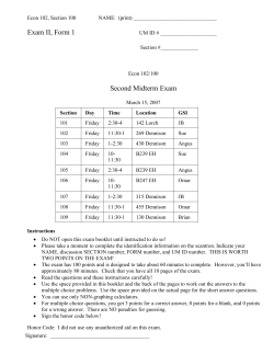 Exam Answers