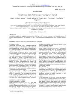 Triterpenes from Pittosporum resiniferum Hemsl