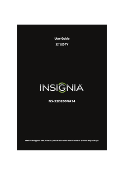 NS-32D200NA14 User Guide 32" LED TV