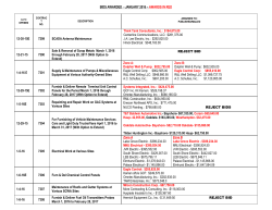 BIDS AWARDED - Suffolk County Water Authority