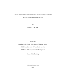 AN ANALYSIS OF THE EFFECTIVENESS OF GRAPHIC