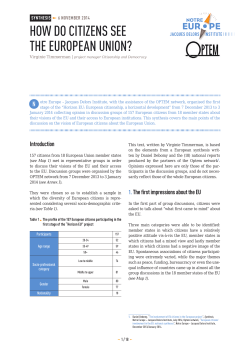 how do citizens see the european union?