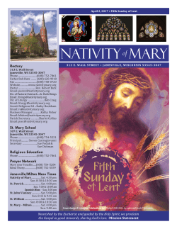 April 2, 2017 - Nativity of Mary Parish