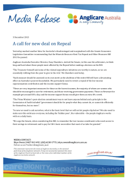A call for new deal on Repeal