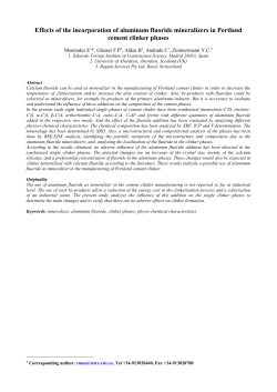 Effects of the incorporation of aluminum fluoride mineralizers in