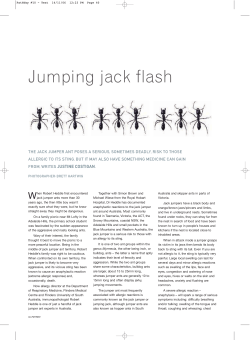 Jumping jack flash - The Royal College of Pathologists of Australasia