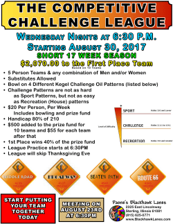 Sign Up Form - Paone`s Blackhawk Lanes, Inc.