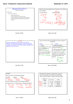 Day 8 - Polyatomic compounds.notebook
