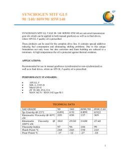 syncrogen mtf gl5 90 /140/ 80w90/ 85w140