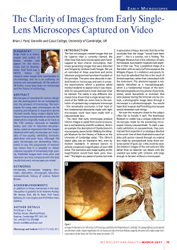 Brian Ford Article - Microscopy and Analysis