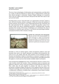 Usership ​ : a new surplus? By Florencia Reznik The star of new