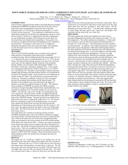 joint force generates dislocating component influenced by